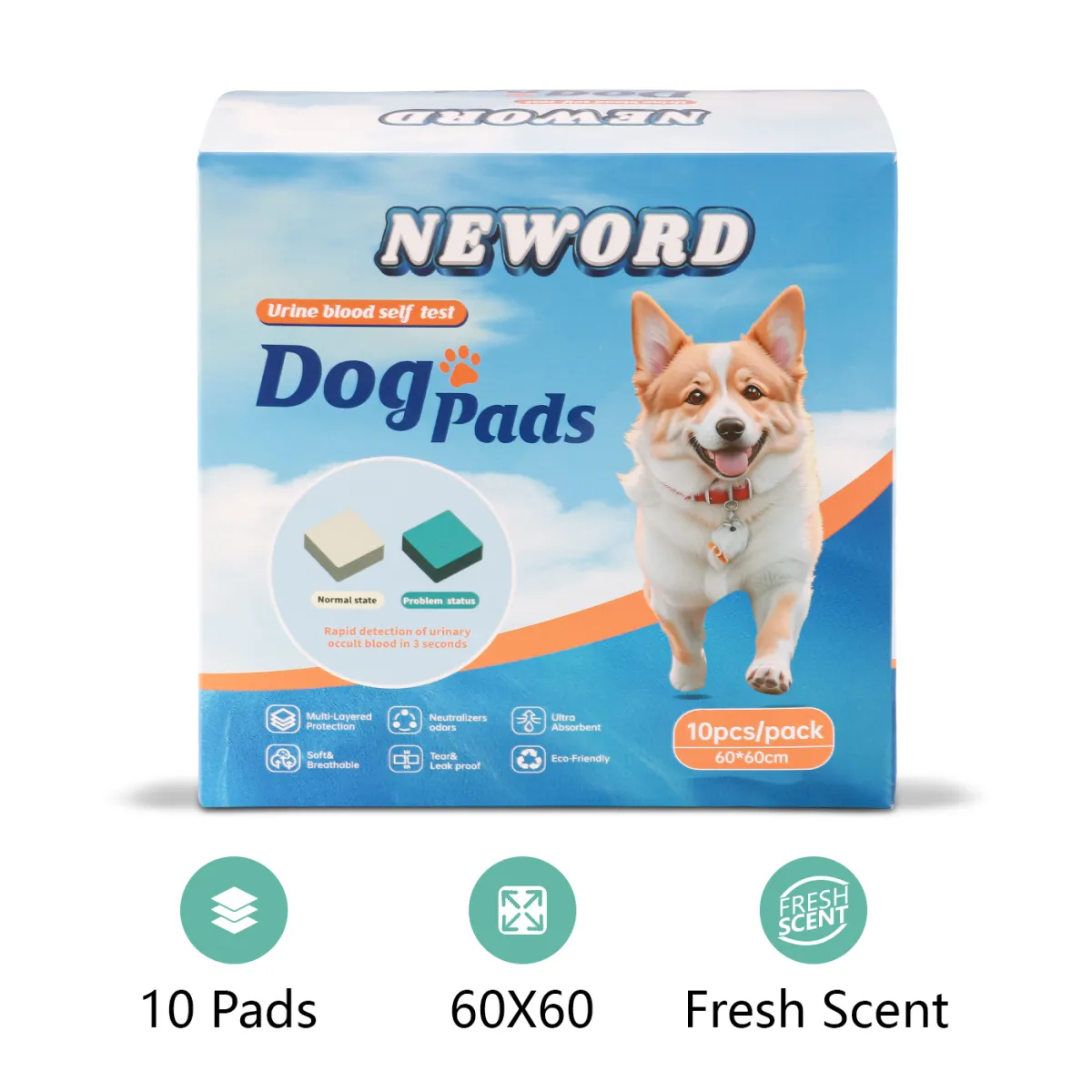 NEWORD – Alèses de Détection Urinaire Connectées (Pack de 10)